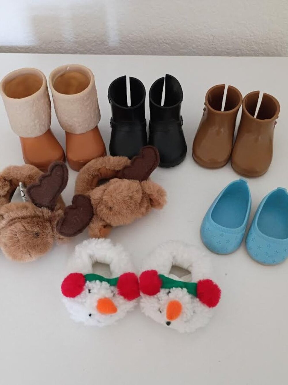 18" DOLL BOOTS SHOES SLIPPERS LOT OUR GENERATION NEW ADVENTURES DANDEE LOT OF 6